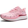 Women’s Orthopedic Road Running Shoes: Comfortable Arch Support Plantar Fasciitis Orthotic Athletic Sports Sneakers, Casual Flat Feet High Arch Tennis Work Walking Shoes for Foot Heel and Pain Relief(W4-pink)