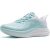 Women’s Orthopedic Road Running Shoes: Comfortable Arch Support Plantar Fasciitis Orthotic Sports Exercise Fashion Sneakers, Casual Flat Feet Tennis Work Walking Shoes for Foot and Heel Pain(W4-mint)