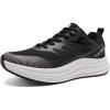 Women’s Orthopedic Road Running Shoes: Comfortable Arch Supports Plantar Fasciitis Orthotic Sports Athletic Sneakers, Casual Flat Feet High Arch Tennis Work Walking Shoes for Foot Heel and Pain Relief(W1-black)
