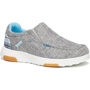 OrthoComfoot Women’s Orthopedic Slip-On Loafers Walking Shoes: Comfortable Plantar Fasciitis Loafers with Arch Support for Flat Feet, Casual Orthotic Shoes for Foot and Heel Pain Relief(W3-grey Blue)