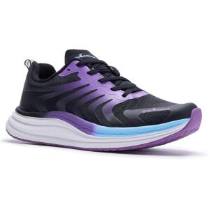 Orthopedic Road Running Shoes for Womens, Comfortable Casual Arch Support Plantar Fasciitis Flat Feet Tennis Walking Shoes, Orthotic Supportive Athletic Sports Sneakers for Foot Heel Pain Relief(W4-dark Purple)