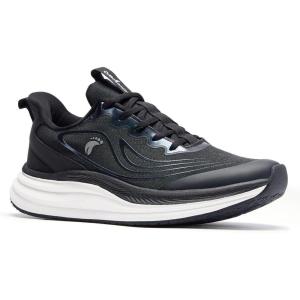 Women’s Orthopedic Road Running Shoes: Comfortable Arch Support Plantar Fasciitis Sports Sneakers, Casual Orthotic High Arch Flat Feet Tennis Work Walking Shoes for Foot Heel and Pain Relief(W1-black)