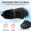 Boys Girls Kids Orthopedic Tennis Shoes: Wide Toe Box Comfortable Casual Plantar Fasciitis Arch Support Athletic Running Sneakers, Orthotic School Sports Walking Shoes for Foot and Pain Relief(K1-black)