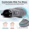 Boys Girls Kids Orthopedic Tennis Shoes: Wide Toe Box Comfortable Casual Plantar Fasciitis Arch Support Athletic Running Sneakers, Orthotic School Sports Walking Shoes for Foot and Pain Relief(K2-grey)