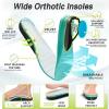 Women’s Orthopedic Diabetic Wide Running Shoes: Comfortable Casual Arch Support Plantar Fasciitis Sports Sneakers, High Arch Orthotic Work Tennis Walking Shoes for Foot and Heel Pain Relief(K2-white)