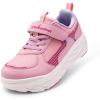 Boys Girls Kids Orthopedic Tennis Shoes: Wide Toe Box Comfortable Casual Arch Support Plantar Fasciitis Running Sneakers, Orthotic Athletic School Sport Walking Shoes for Foot and Pain Relief(K3-pink)