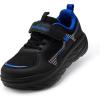 Boys Girls Kids Orthopedic Tennis Shoes: Wide Toe Box Comfortable Casual Arch Support Plantar Fasciitis Running Sneakers, Orthotic Athletic School Sport Walking Shoes for Foot and Pain Relief(K1-black)