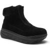 Boys Girls Kids Orthopedic Winter Snow Boots: Wide Comfortable Casual Plantar Fasciitis Arch Support Orthotic Leather Walking Shoes, Insulated Warm School Tennis Ankle Boots for Foot and Pain Relief(K1-black)