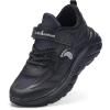 Kids Orthopedic Tennis Shoes for Boys and Girls: Comfortable Casual Plantar Fasciitis Arch Support Athletic Running Sneakers, Orthotic Breathable School Sports Walking Shoes for Foot and Pain Relief(W1-black)