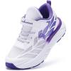 Kids Orthopedic Tennis Shoes for Boys and Girls: Comfortable Casual Plantar Fasciitis Arch Support Athletic Running Sneakers, Orthotic Breathable School Sports Walking Shoes for Foot and Pain Relief(W5-purple White)