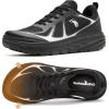 Women’s Orthopedic Diabetic Wide Running Shoes: Comfortable Casual Arch Support Plantar Fasciitis Sports Sneakers, High Arch Orthotic Work Tennis Walking Shoes for Foot and Heel Pain Relief(K1-black)