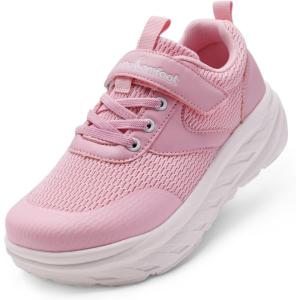 Boys Girls Kids Orthopedic Tennis Shoes: Wide Toe Box Comfortable Casual Plantar Fasciitis Arch Support Athletic Running Sneakers, Orthotic School Sports Walking Shoes for Foot and Pain Relief(K3-pink)