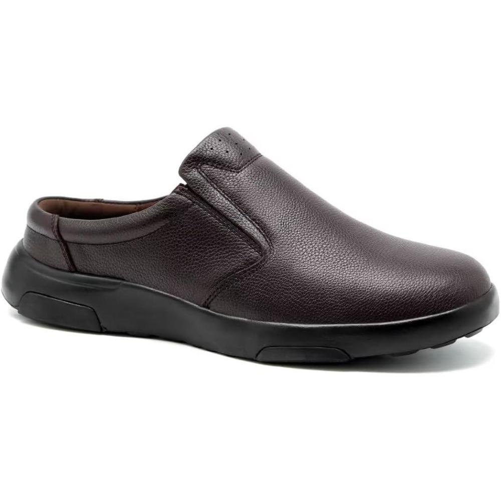 imageOrthoComfoot Mens Orthopedic Leather Dress Walking Shoes Comfortable Plantar Fasciitis Loafers with Arch Support for Flat Feet Casual Business Orthotic SlipOn for Foot and Heel Pain ReliefW2coffee