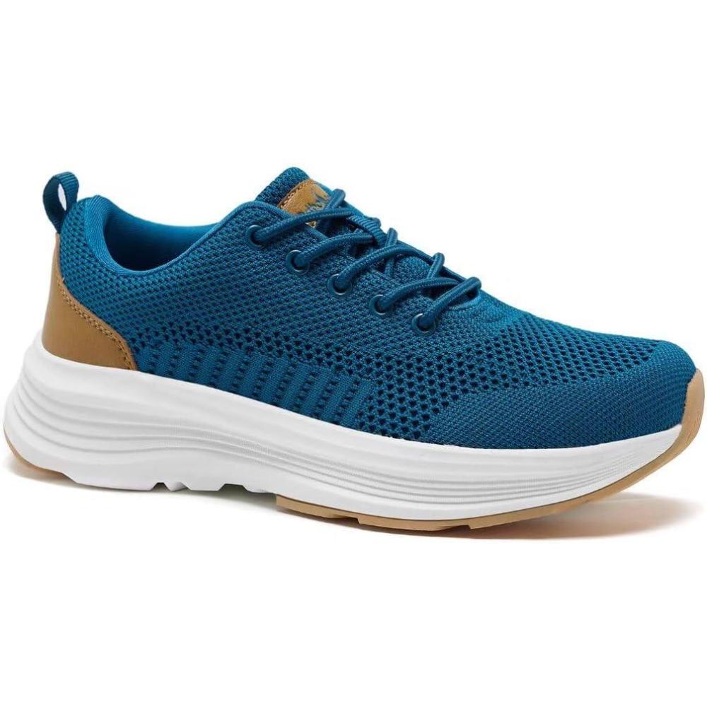imageWomens Orthopedic Fashion Sneakers for Plantar Fasciitis Flat Feet Supportive Cushioned Walking Shoes with Arch Support Orthotic Soft Casual Sneakers for Ankle and Foot Pain ReliefW3blue