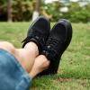 Men’s Orthopedic Fashion Sneakers for Plantar Fasciitis: Casual Supportive Cushioned Walking Shoes for Flat Feet and High Arch, Comfortable Arch Support Shoes for Foot and Heel Pain Relief(W1-black)