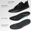 Men’s Orthopedic Fashion Sneakers for Plantar Fasciitis: Casual Supportive Cushioned Walking Shoes for Flat Feet and High Arch, Comfortable Arch Support Shoes for Foot and Heel Pain Relief(W1-black)
