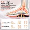 OrthoComfoot Arch Support Inserts for Women – Comfortable Insoles for Plantar Fasciitis Relief for Flat Feet, Heel & Foot Pain, High Arch Orthotic Shoe Soles for Standing All-Day, Pink Size 9 Women(W1-pink)