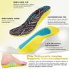 OrthoComfoot Kids Orthopedic Comfort Children’s Insoles : Flat Feet Gel Inserts for Plantar Fasciitis Relief, Athletic Orthotic High Arch Support Insoles, No Trimming,Size 3 Little Kid(W1-black)