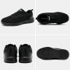 OrthoComfoot Men’s Orthopedic Fashion Sneakers for Plantar Fasciitis: Comfortable Arch Support Walking Shoes for Flat Feet, Casual Breatbable Orthotic Shoes for Foot and Heel Pain Relief(W1-black)