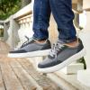 OrthoComfoot Men’s Orthopedic Fashion Sneakers for Plantar Fasciitis: Comfortable Orthotic Walking Shoes with Arch Support, Casual Orthotic Flat Feet Shoes for Ankle and Foot Pain Relief(W4-grey)