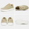 OrthoComfoot Men’s Orthopedic Fashion Sneakers for Plantar Fasciitis: Comfortable Orthotic Walking Shoes with Arch Support, Casual Orthotic Flat Feet Shoes for Ankle and Foot Pain Relief(W3-tan)