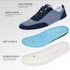 OrthoComfoot Men’s Orthopedic Fashion Sneakers for Plantar Fasciitis: Comfortable Orthotic Walking Shoes with Arch Support, Casual Orthotic Flat Feet Shoes for Ankle and Foot Pain Relief(W1-denim)