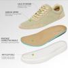 OrthoComfoot Men’s Orthopedic Fashion Sneakers for Plantar Fasciitis: Comfortable Orthotic Walking Shoes with Arch Support, Casual Orthotic Flat Feet Shoes for Ankle and Foot Pain Relief(W3-tan)