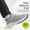 OrthoComfoot Men’s Orthopedic Fashion Sneakers with Arch Support: Casual Plantar Fasciitis Walking Shoes for Flat Feet, Comfortable Orthotic Outdoor Shoes for Foot and Heel Pain Relief(W2-grey)
