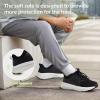 OrthoComfoot Men’s Orthopedic Fashion Sneakers with Arch Support: Casual Plantar Fasciitis Walking Shoes for Flat Feet, Comfortable Orthotic Soft Thick Sole Sneakers for Foot and Heel Pain Relief(W1-black)