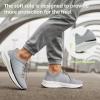 OrthoComfoot Men’s Orthopedic Fashion Sneakers with Arch Support: Casual Plantar Fasciitis Walking Shoes for Flat Feet, Comfortable Orthotic Soft Thick Sole Sneakers for Foot and Heel Pain Relief(W2-gray)