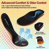 OrthoComfoot Plantar Fasciitis Insoles for Women Men, 240LBS High Arch Support Heavy-Duty Orthotic Inserts, Relief for Plantar Fasciitis, Knee Pain, Flat Feet-Comfort Gel Cloud Insole for 8Women/6Men(Black)