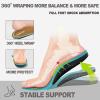 OrthoComfoot Plantar Fasciitis Orthotic Insoles – Comfortable High Arch Support Inserts for Women & Men, 220+lbs Heavy Duty Cushion Pain Relief Shoe Insole for Flat Feet – Arch Pain – Heel Pain -Work(Brown)