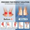 OrthoComfoot Plantar Fasciitis Relief Comfort Insoles: Low Arch Support Shoe Inserts for Men Women, Heavy Duty Work Boot Orthotic Steppers Insoles for Standing All Day, Size 7 Men/9 Women(W1-black)