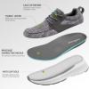 Women’s Orthopedic Fashion Sneakers for Plantar Fasciitis: Flat Feet Supportive Cushioned Walking Shoes with Arch Support, Orthotic Soft Casual Sneakers for Ankle and Foot Pain Relief(W2-gray)
