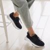 Women’s Orthopedic Fashion Sneakers for Plantar Fasciitis: Flat Feet Supportive Cushioned Walking Shoes with Arch Support, Orthotic Soft Casual Sneakers for Ankle and Foot Pain Relief(W1-black)