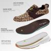 Women’s Orthopedic Fashion Sneakers for Plantar Fasciitis: Flat Feet Supportive Cushioned Walking Shoes with Arch Support, Orthotic Soft Casual Sneakers for Ankle and Foot Pain Relief(W3-leopard)