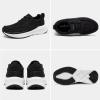 Women’s Orthopedic Fashion Sneakers for Plantar Fasciitis: Flat Feet Supportive Cushioned Walking Shoes with Arch Support, Orthotic Soft Casual Sneakers for Ankle and Foot Pain Relief(W1-black)
