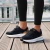 Women’s Orthopedic Fashion Sneakers for Plantar Fasciitis: Flat Feet Supportive Cushioned Walking Shoes with Arch Support, Orthotic Soft Casual Sneakers for Ankle and Foot Pain Relief(W1- Black Grey)