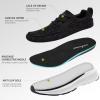 Women’s Orthopedic Fashion Sneakers for Plantar Fasciitis: Flat Feet Supportive Cushioned Walking Shoes with Arch Support, Orthotic Soft Casual Sneakers for Ankle and Foot Pain Relief(W1-black)