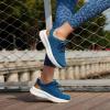 Women’s Orthopedic Fashion Sneakers for Plantar Fasciitis: Flat Feet Supportive Cushioned Walking Shoes with Arch Support, Orthotic Soft Casual Sneakers for Ankle and Foot Pain Relief(W3-blue)