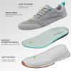 Women’s Orthopedic Fashion Sneakers for Plantar Fasciitis: Flat Feet Supportive Cushioned Walking Shoes with Arch Support, Orthotic Soft Casual Sneakers for Ankle and Foot Pain Relief(W4-grey)