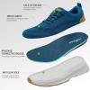 Women’s Orthopedic Fashion Sneakers for Plantar Fasciitis: Flat Feet Supportive Cushioned Walking Shoes with Arch Support, Orthotic Soft Casual Sneakers for Ankle and Foot Pain Relief(W3-blue)