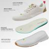 Women’s Orthopedic Fashion Sneakers for Plantar Fasciitis: Flat Feet Supportive Cushioned Walking Shoes with Arch Support, Orthotic Soft Casual Sneakers for Ankle and Foot Pain Relief(W2-beige)