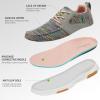 Women’s Orthopedic Walking Shoes with Arch Support: Comfortable Adjustable Fashion Sneakers for Plantar Fasciitis, Casual Cushioned Orthotic Athletic Shoes for Foot and Ankle Pain(W4-rainbow Pink)