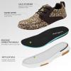 Women’s Orthopedic Walking Shoes with Arch Support: Comfortable Adjustable Fashion Sneakers for Plantar Fasciitis, Casual Cushioned Orthotic Athletic Shoes for Foot and Ankle Pain(W3-leopard)