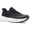 Men’s Orthopedic Fashion Sneakers with Arch Support: Comfortable Plantar Fasciitis Walking Shoes, Orthotic High Arch Flat Feet Pain Relief Casual Work Tennis Athletic Sports Sneakers(W1-black)