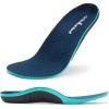 OrthoComfoot Insoles for Flat Feet Men&Women : Arch Support Inserts for Plantar Fasciitis Relief, 240 lb Heavy Duty Comfortable Orthotic Insole for Standing All-Day, Size 13 Men/ 15 Women(W1-dark Blue)