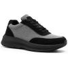 OrthoComfoot Men’s Orthopedic Fashion Sneakers: Comfortable Casual Arch Support Walking Shoes for Plantar Fasciitis and Flat Feet, Orthotic Tennis Work Shoes for Foot and Heel Pain(W1-black)