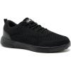OrthoComfoot Men’s Orthopedic Fashion Sneakers for Plantar Fasciitis: Comfortable Arch Support Walking Shoes for Flat Feet, Casual Breatbable Orthotic Shoes for Foot and Heel Pain Relief(W1-black)