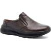 OrthoComfoot Men’s Orthopedic Leather Dress Walking Shoes: Comfortable Arch Support Slip-Ons Loafers for Plantar Fasciitis, Casual Business Orthotic Slippers for Foot and Heel Pain Relief(W2-coffee)